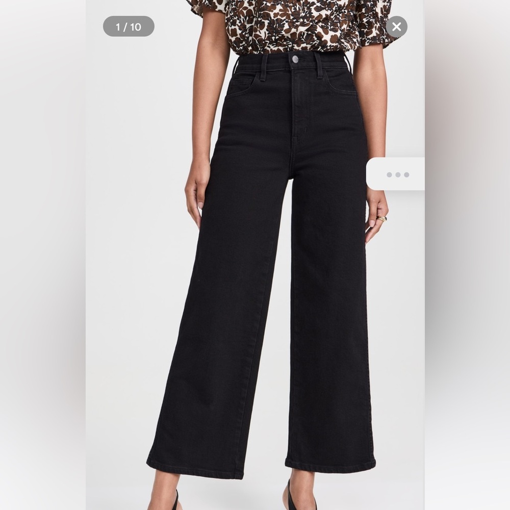 Apiece Apart Black Merida Wide-Leg Jeans